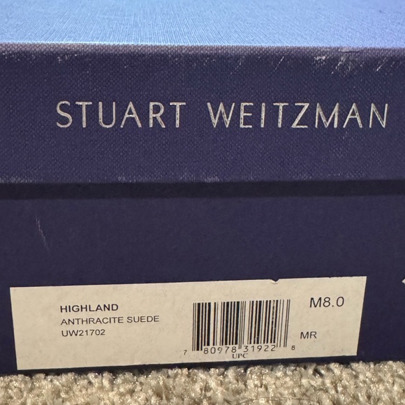 Start Weitzman Size 8 Highland Boots in Anthracite Suede - Picture 2 of 5
